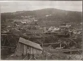 Vy över Kopparberg och gruvorna.