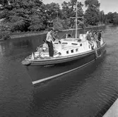 Engelsk båt i Örebro.
5 augusti 1958.