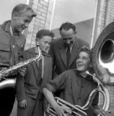 Sommarkväll i Stadsparken.
20 augusti 1958.
