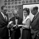 Prisvittring i smalfilmsklubben.
2 oktober 1958.