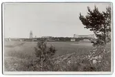 Uppsala från väster, före 1914