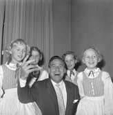 Bertil Boo medaljerad vid JUF:s jubileum.
6 oktober 1958.