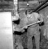 Skandalhuset får värmepanna.
14 oktober 1958.