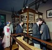 Vänersborgs museum, Afrikanska fågelsalen. Kungligt besök på nationaldagen.