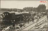 Statens Järnvägar, SJ A 1016, SJ B 1035 kolliderade vid Malmslätt station 1912.