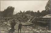 Statens Järnvägar, SJ A 1016, SJ B 1035 kolliderade vid Malmslätt station 1912.