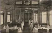 Matsalen i Statens Järnvägar Restaurangvagn, SJ ABo3.