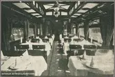 I matsalen på Statens Järnvägar, SJ restaurangvagn ABo3.