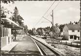 Stationen i Saltsjö-Järla efter Saltsjöbanan.