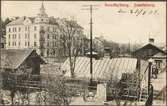 Sundbyberg station till höger på vykortet.