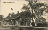 Järnvägsstationen i Valla.