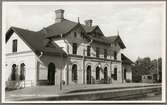 Järnvägsstationen i Hallstahammar.