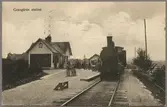 Ånglok på Grangärde station.