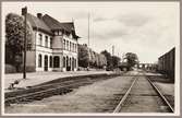 Berga järnvägsstation.