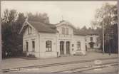 Järnvägsstationen Almvik.