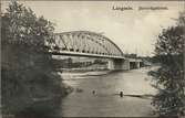 Järnvägsbron i Långsele över Faxälven på linjen mellan Långsele och Forsmo.