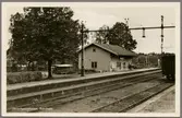 Järnvägsstationen Sandhem.