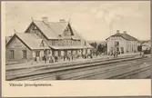 Järnvägsstationen Vännäs.