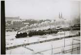 Stockholm - Rimbo Järnvägar, SRJ lok 23 på station.