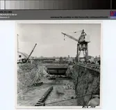 Polhemsdockan, sprängningsarbeten