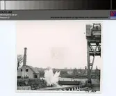 Polhemsdockan, sprängning, västra sidan