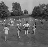 Diverse bilder, 1958.
Badplats.