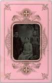 Ferrotyp - Elisabeth (Elise), Jenny (Hedvig Johanna) och Henrik Wenster, Uppsala, omkring 1890