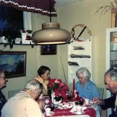 Brattåshemmet, ca 1980.
Fr. v.
3:a IngBritt Berntsson
4:a Ellen Hansson
5:a Kondratij Kritsov, f. 1895 d. 1985.