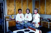 Kommunalhuset, köket ca 1990.
Röda korset Bazar, funktionärer.
Fr.v.:
Gunnel Tavson
Brita Nyqvist
Hanni Werner