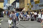 Arbogaträffen
Folkvimmel på Stora torget och Kapellgatan. Tombola, lotteri, torghandel, marknadsstånd.