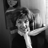 Porträtt av sångerskan Lill-Babs, Barbro Svensson är i Arboga