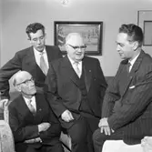 Elektrikerförbundets Arbogaavdelning firar jubileum. Mannen längst till höger kan vara Verner Liljeborg.