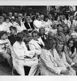 Publiken samlad för att se föreställningen 