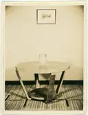 Vänersborg. Elfsborgs läns Dövstumskola, senare Vänerskolan. Gesällprov, soffbord