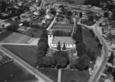 Flygfoto över Bredaryd i Värnamo kommun, Jönköpings län. Nr: 302/1957