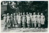 Vänersborg. Elfsborgs läns Dövstumskola, senare Vänerskolan. Gruppbild