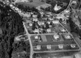 Flygfoto över Malmbäck i Nässjö kommun, Jönköpings län. Nr: 413/1957