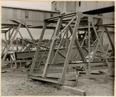 Stålkonstruktioner vid Oxelösunds hamn.