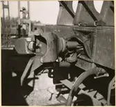 Kopplingsbuffert på godsvagn.