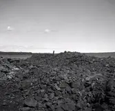 Sten och slagg vid Solstad, gruva.