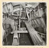 Torpedrum. Manskapsinredn. sedd förifrån.