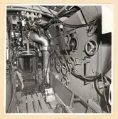 Dieselm.rum. SB manövertavla sedd akterifrån.