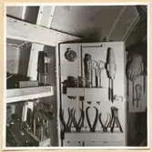 Torpedrum. Skåp för rep.ställ om BB.