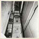 Torpedrummet. SB sida (bordvart torp.mag.) Durken sedd akterifrån.