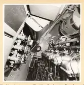 Dieselmotorrum. SB sida, Bordvarts diesel, sedd förifrån.