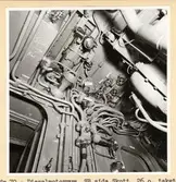 Dieselmotorrum. SB sida. Skott 26 och taket sett akterifrån CL.