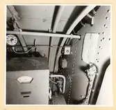 Häckrummet. BB sida förl. skott och bordläggning sedd från CL.