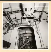 UO-inredning. Skott nr9 och taket sett förifrån.