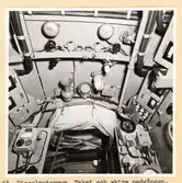 Dieselmotorrum. Taket och aktra nedgången.