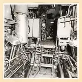 Dieselmotorrum. Manöverplatsen sedd förifrån.